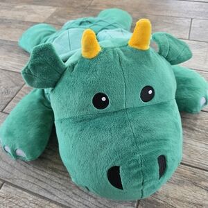 Jumbo Melissa & Doug Green Cuddle Dragon Plush Toy Stuffie 28" Large
